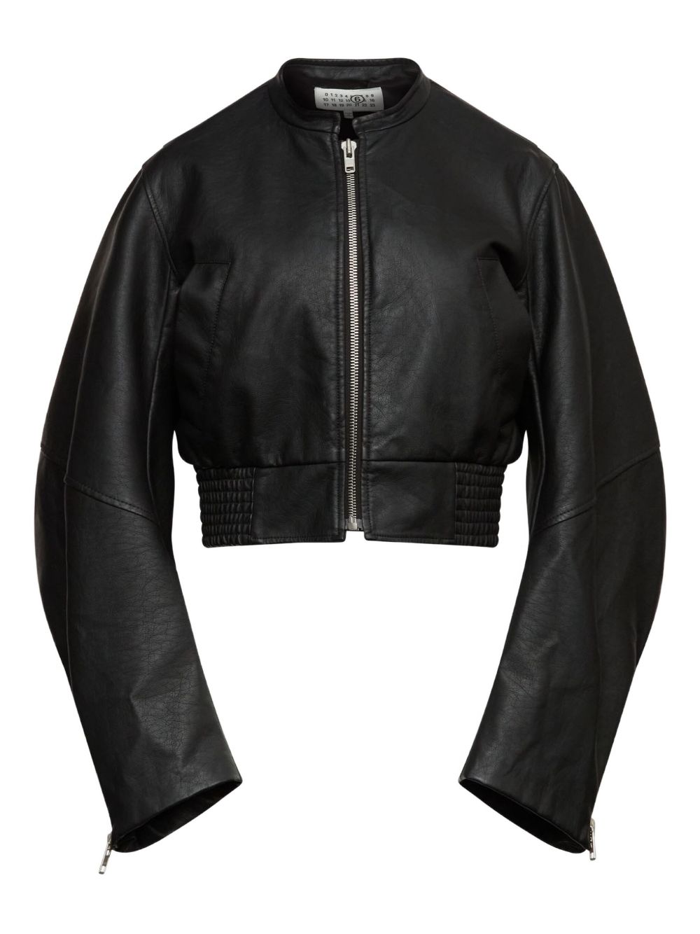 Mm6 Maison Margiela Women's Leather Effect Bomber Jacket