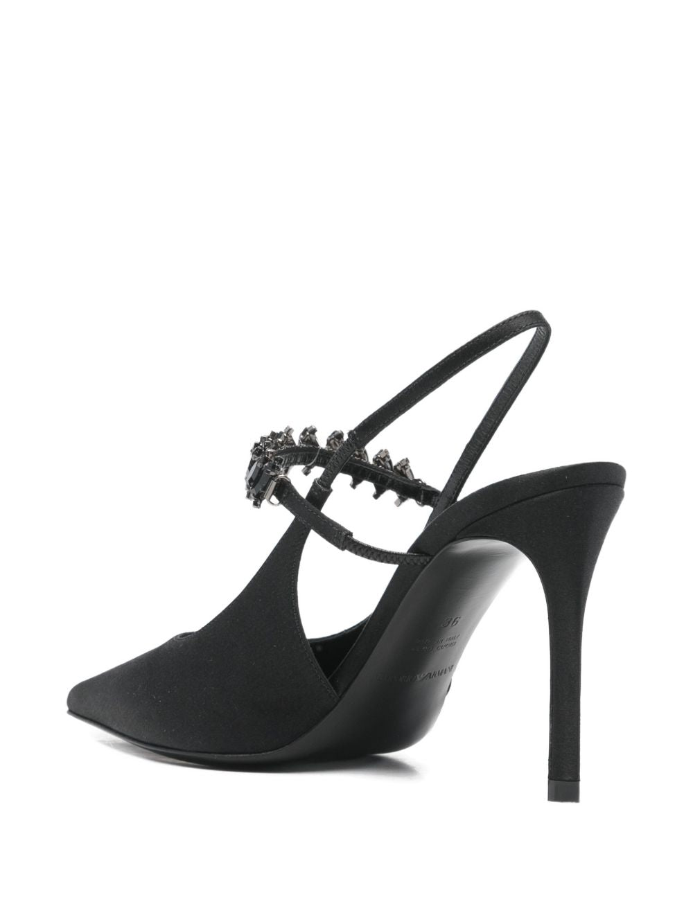 Emporio Armani Women's Satin Slingback Pumps