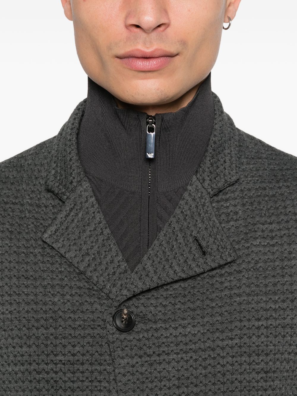 Emporio Armani Men's Wool Blend Blazer Jacket