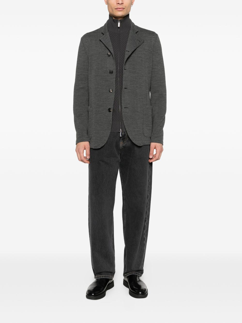 Emporio Armani Men's Wool Blend Blazer Jacket