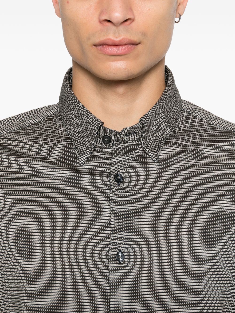 Emporio Armani Men's Cotton Blend Shirt