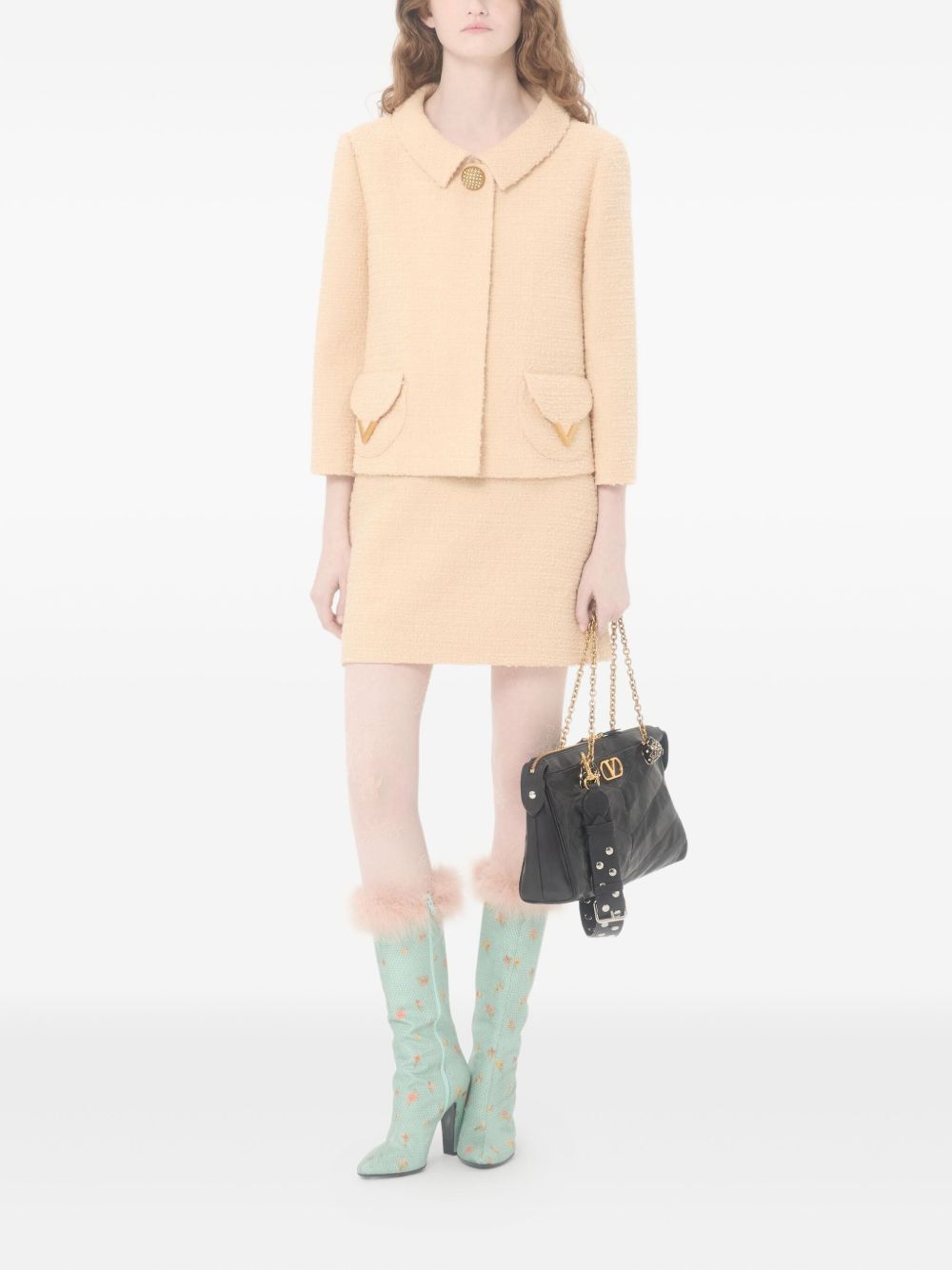 Valentino Women's Vlogo Signature Wool Skirt