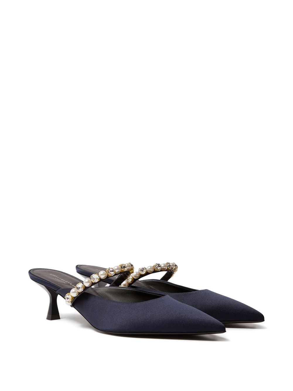 Stella Mccartney Women's Elsa Narrow Heel Shoes Decorated With Pearls