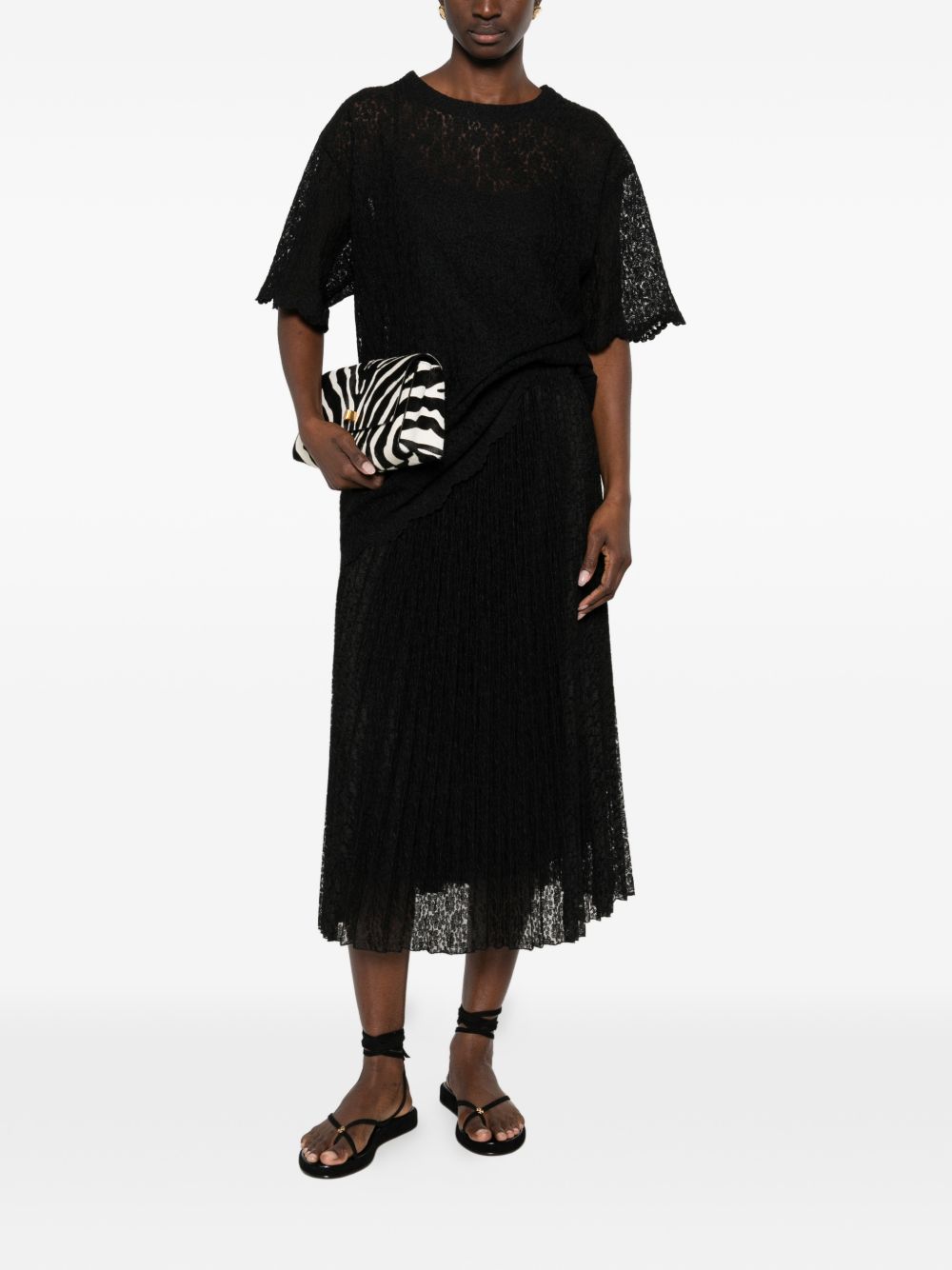 Ermanno Scervino Women's Embroidered Long Skirt