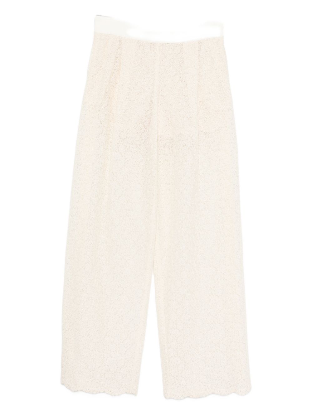 Ermanno Scervino Women's Embroidered Wide-Leg Trousers