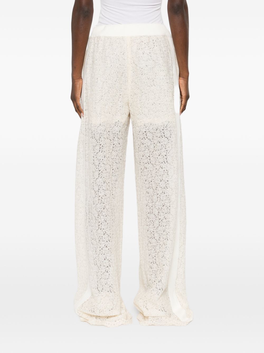 Ermanno Scervino Women's Embroidered Wide-Leg Trousers