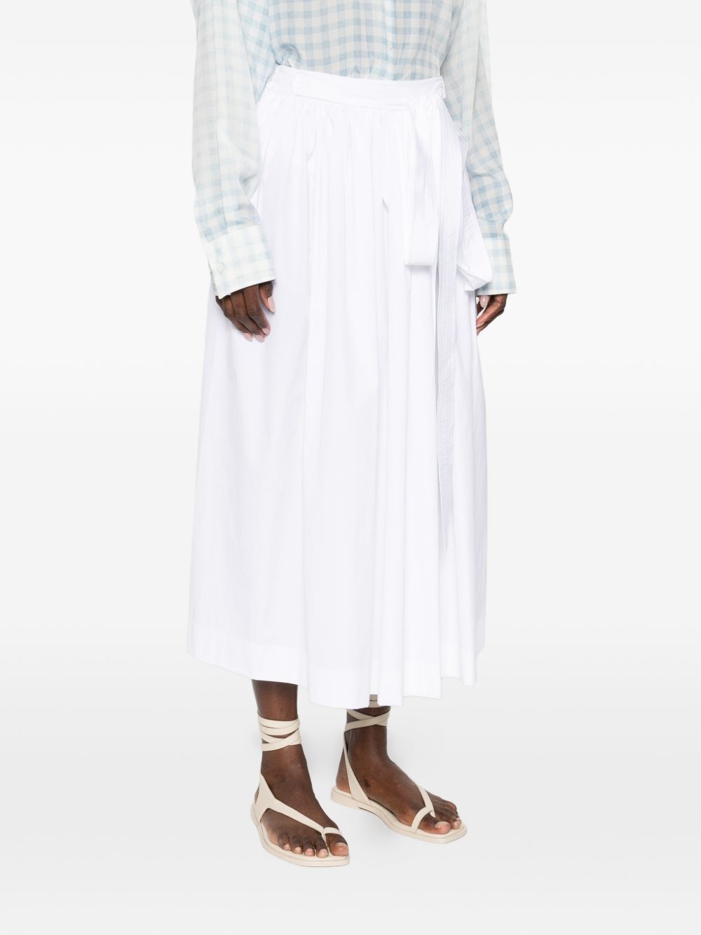 Ermanno Scervino Women's A-Line Cotton Long Skirt