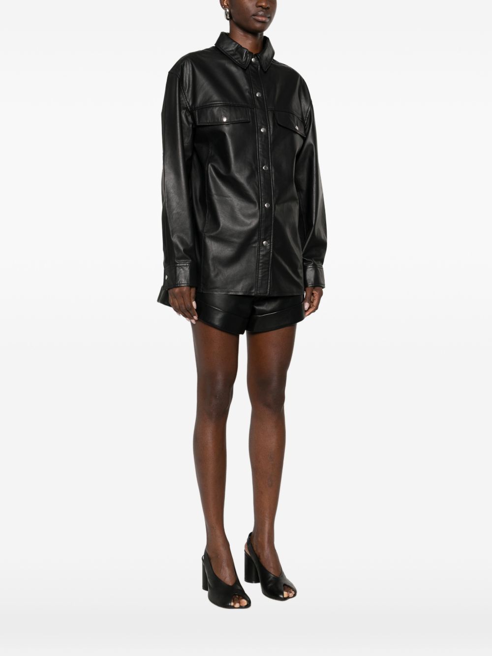 Iro Women's Cabana Leather Shirt