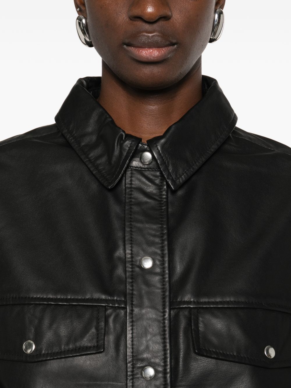 Iro Women's Cabana Leather Shirt