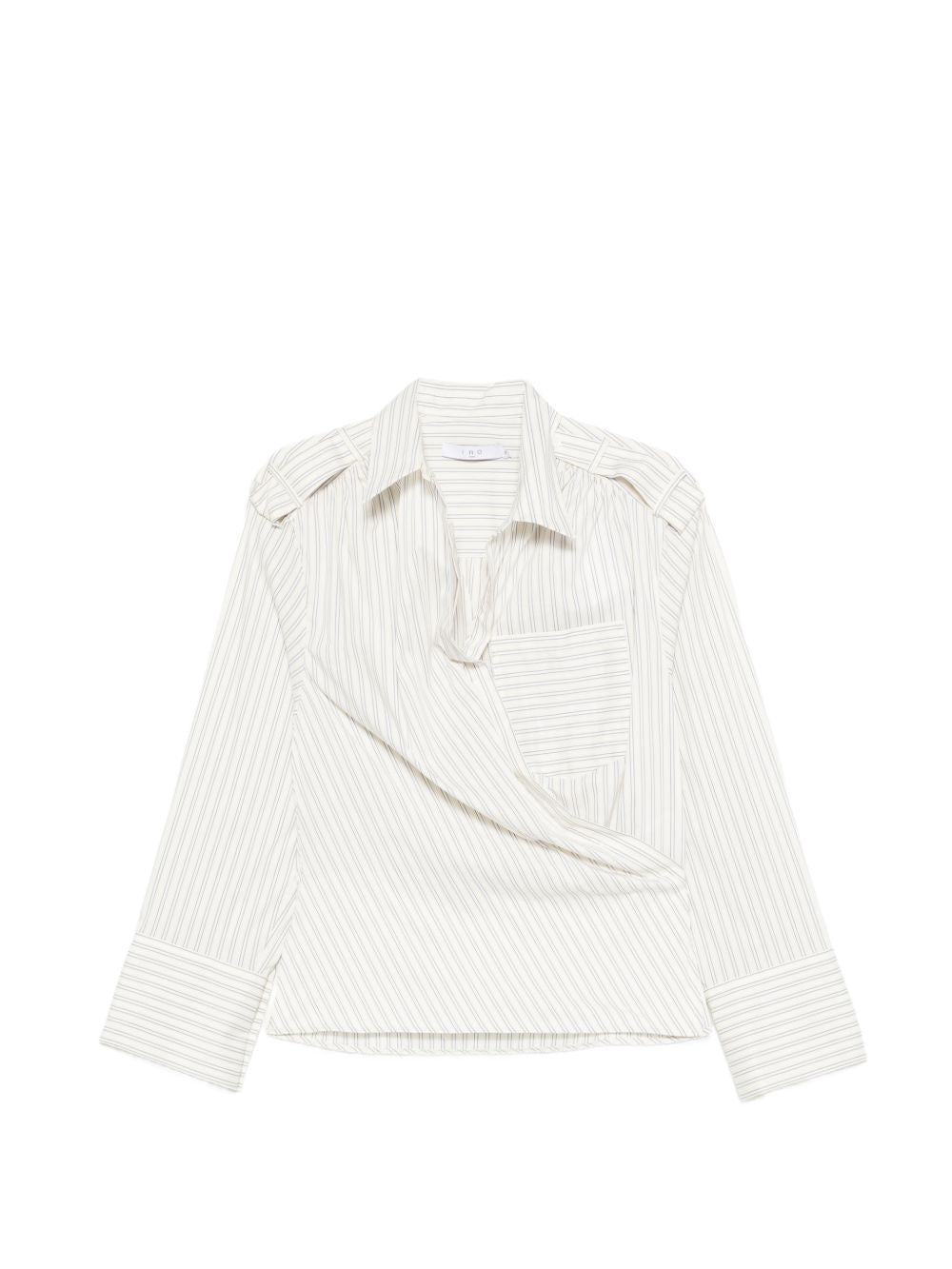Iro Women's Lace Striped Cotton Shirt