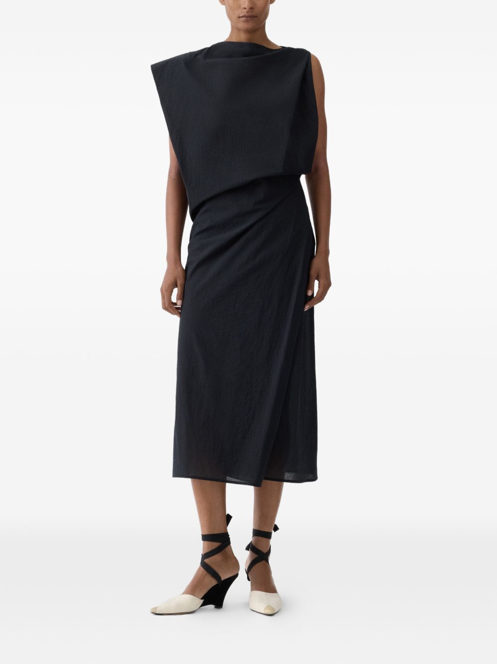 Jacquemus Women's La Robe Drap Midi Dress