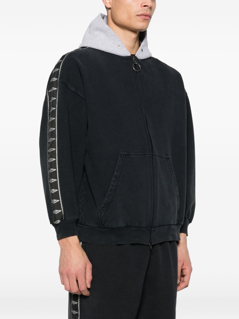 Balenciaga Men's Cotton Zip-Up Hoodie