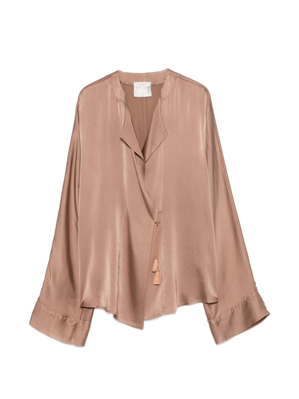 Forte Forte Women's V-Neck Silk Satin Shirt