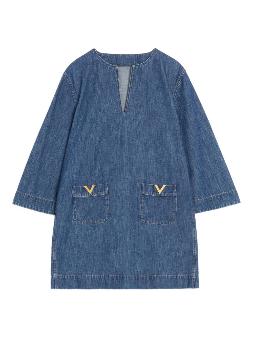 Valentino Women's Vlogo Signature Denim Short Dress