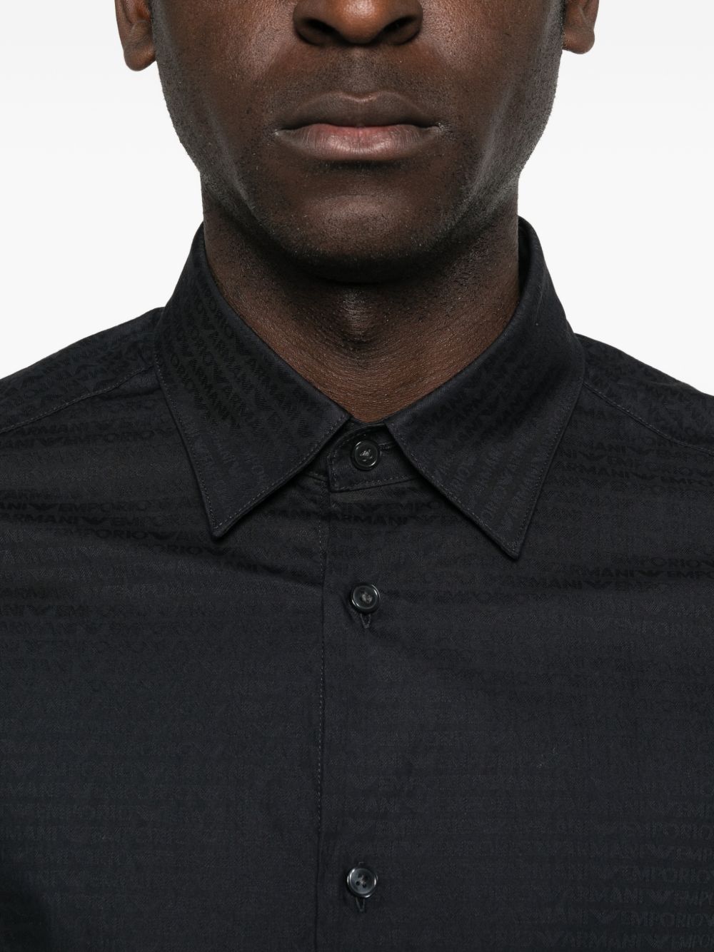 Emporio Armani Men's Logo Cotton Shirt