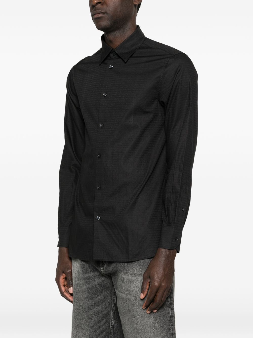 Emporio Armani Men's Logo Cotton Shirt