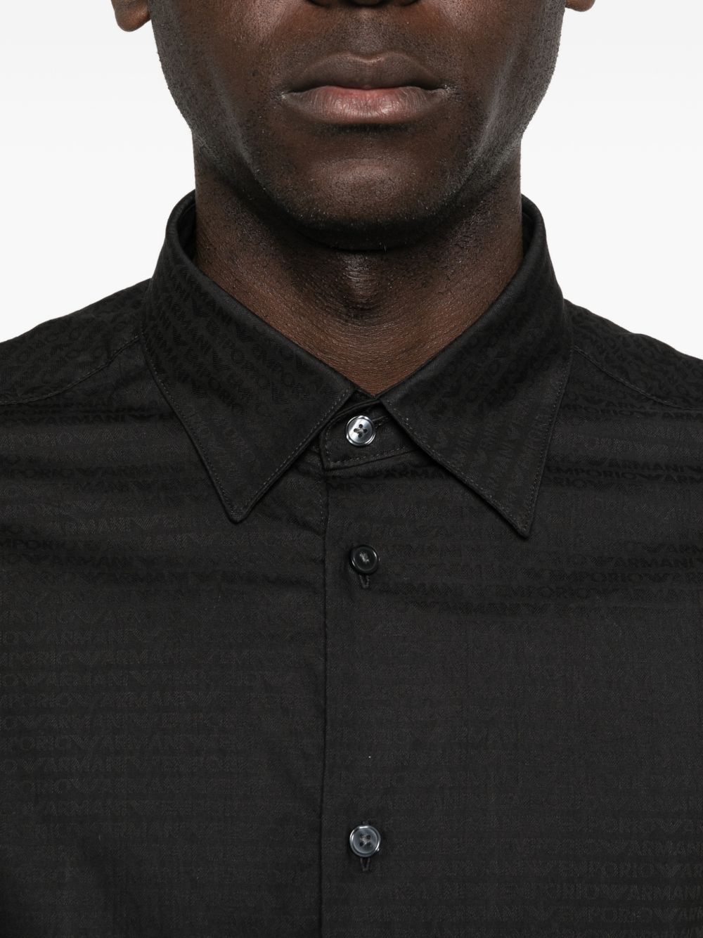Emporio Armani Men's Logo Cotton Shirt