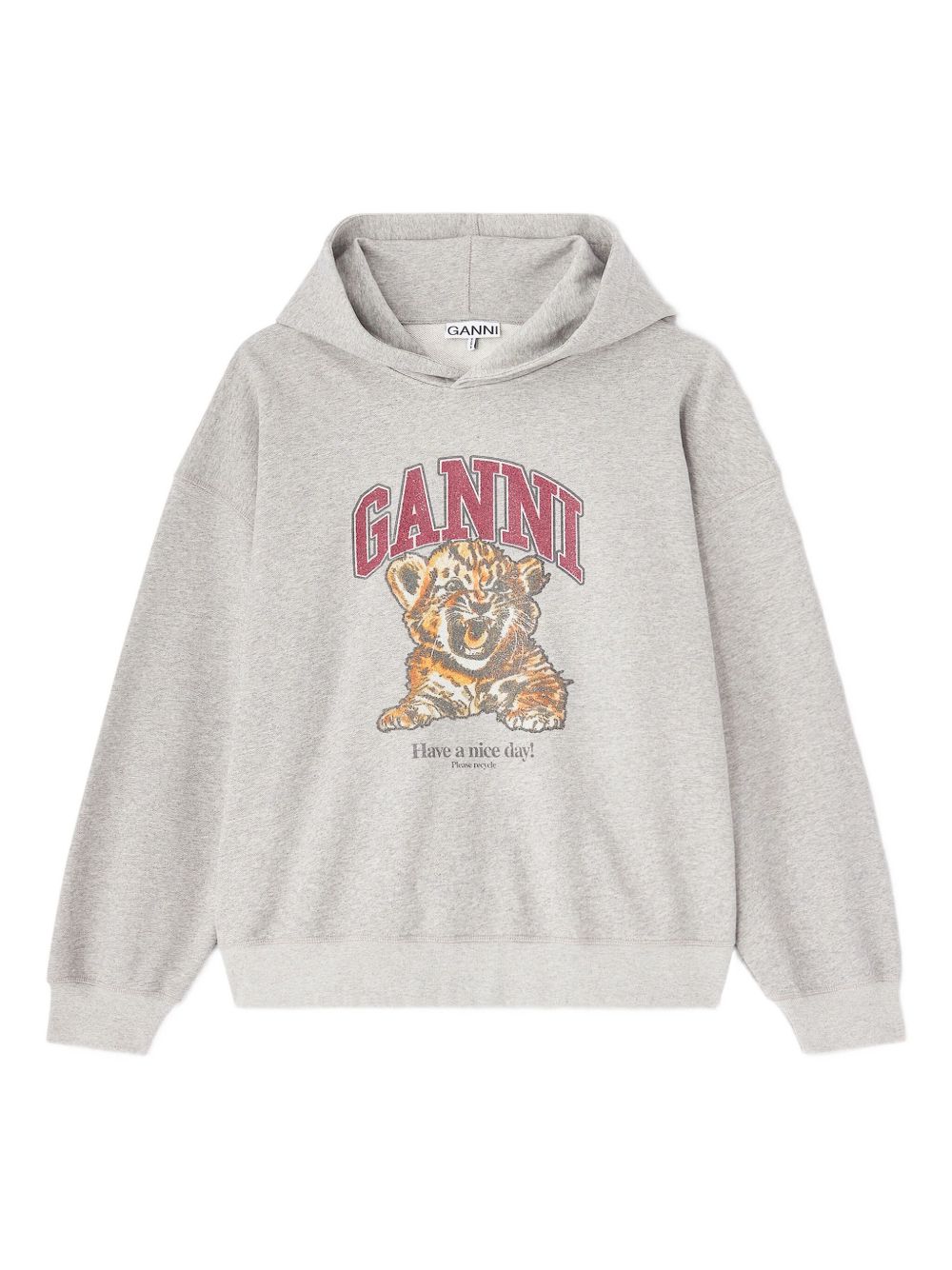 Ganni Women's Margot Kitty Organic Cotton Hoodie