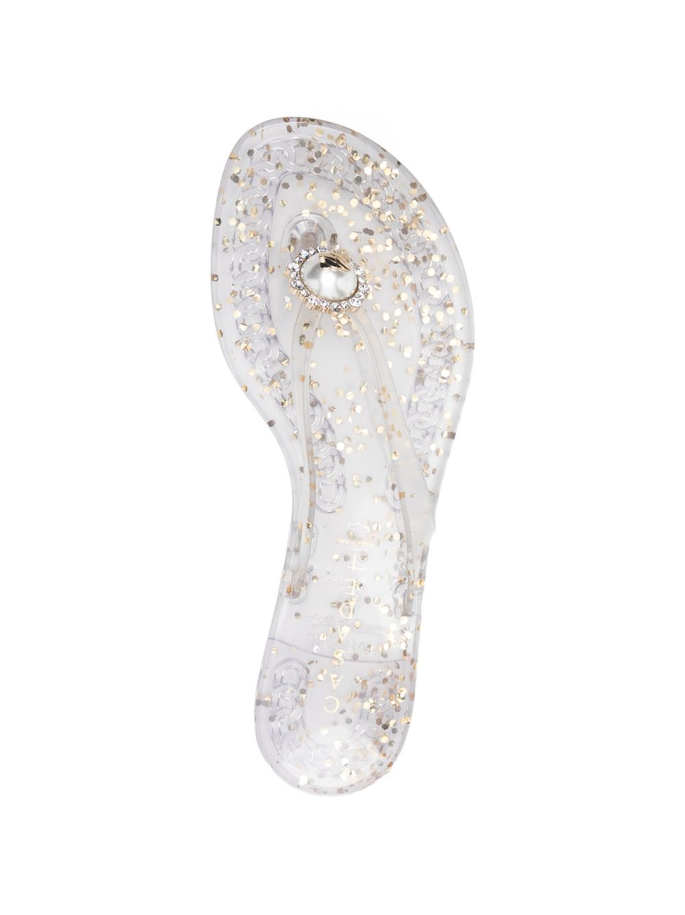 Casadei Women's Jelly Glitter Flip Flops