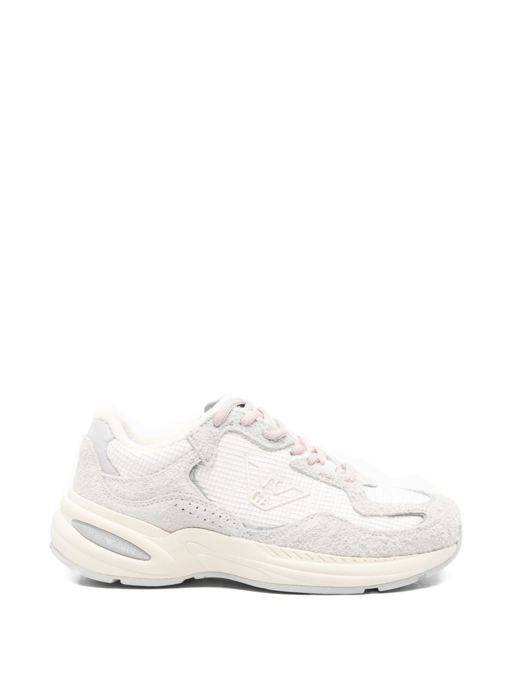 Emporio Armani Women's Rafia N Suede Sneakers