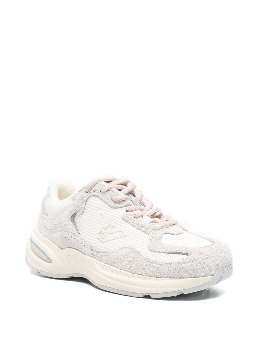 Emporio Armani Women's Rafia N Suede Sneakers