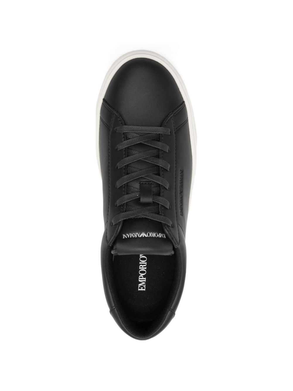 Emporio Armani Men's Leather Lace-Up Sneakers