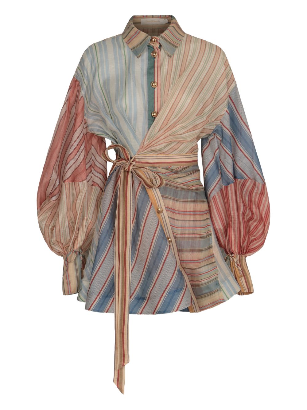 Zimmermann Women's Rebellion Linen And Silk Mini Dress
