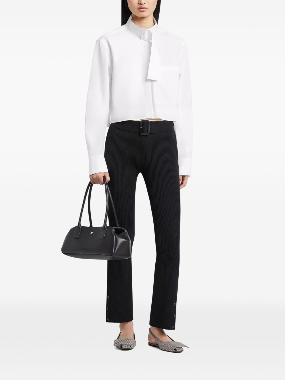 Courrã¨Ges Ribbed Knitted Trousers