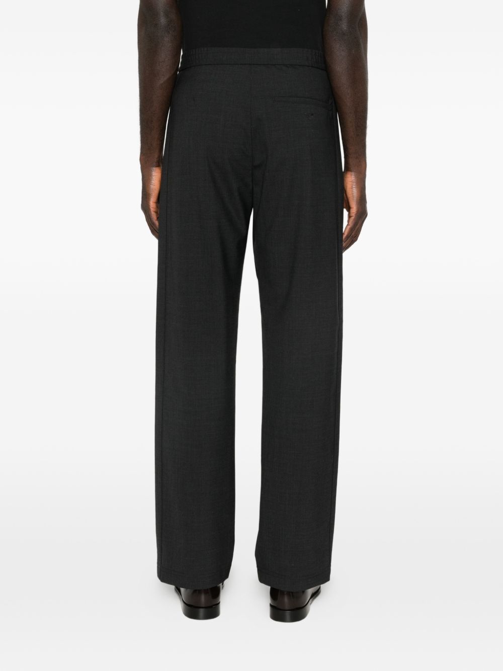 Emporio Armani Men's Wool Blend Trousers