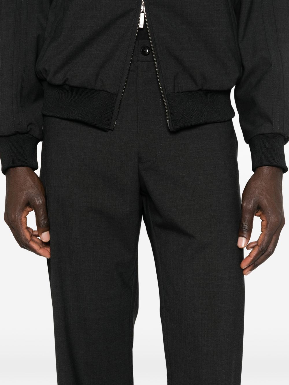 Emporio Armani Men's Wool Blend Trousers