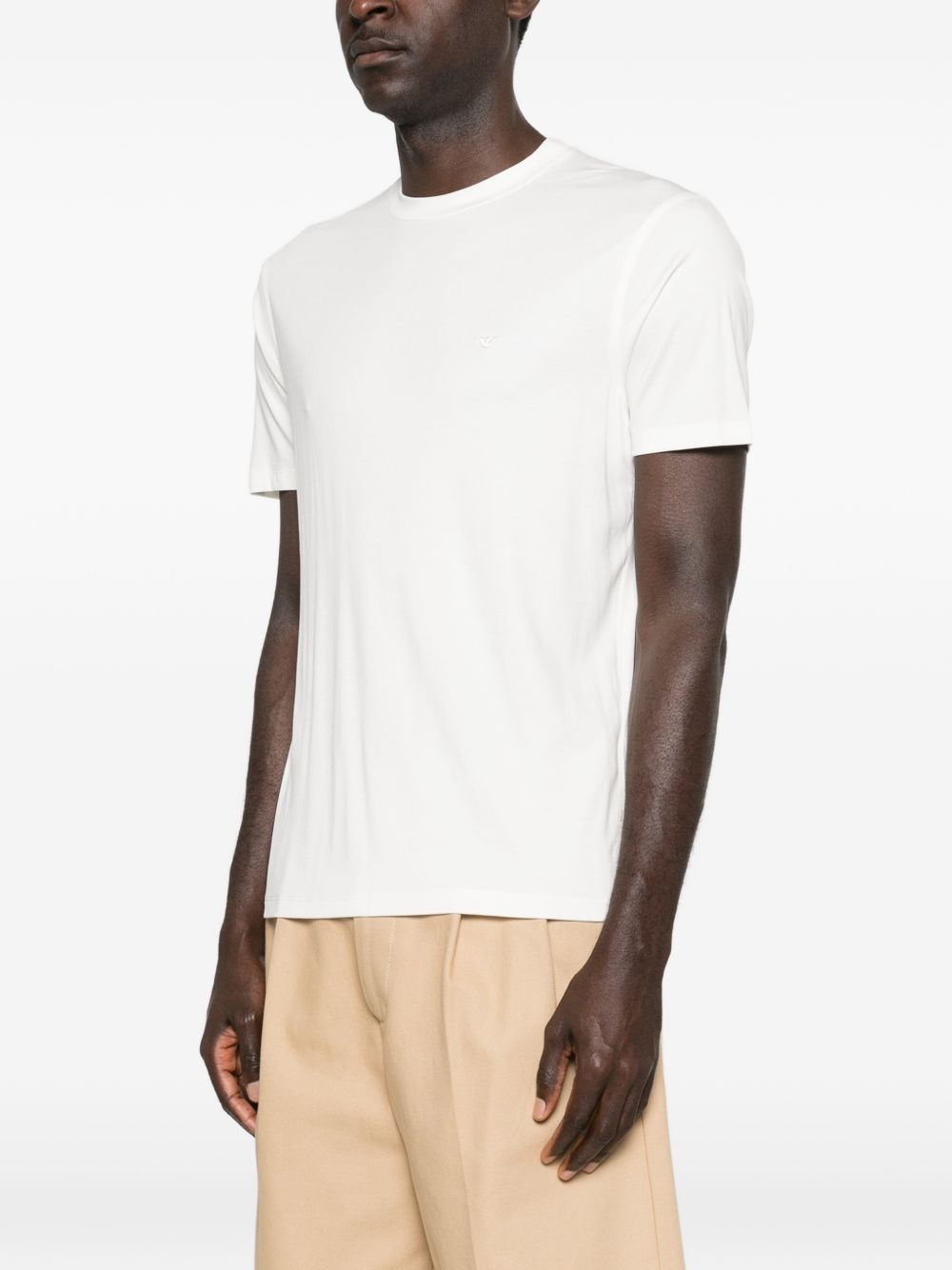 Emporio Armani Men's Modal And Silk Blend T-Shirt