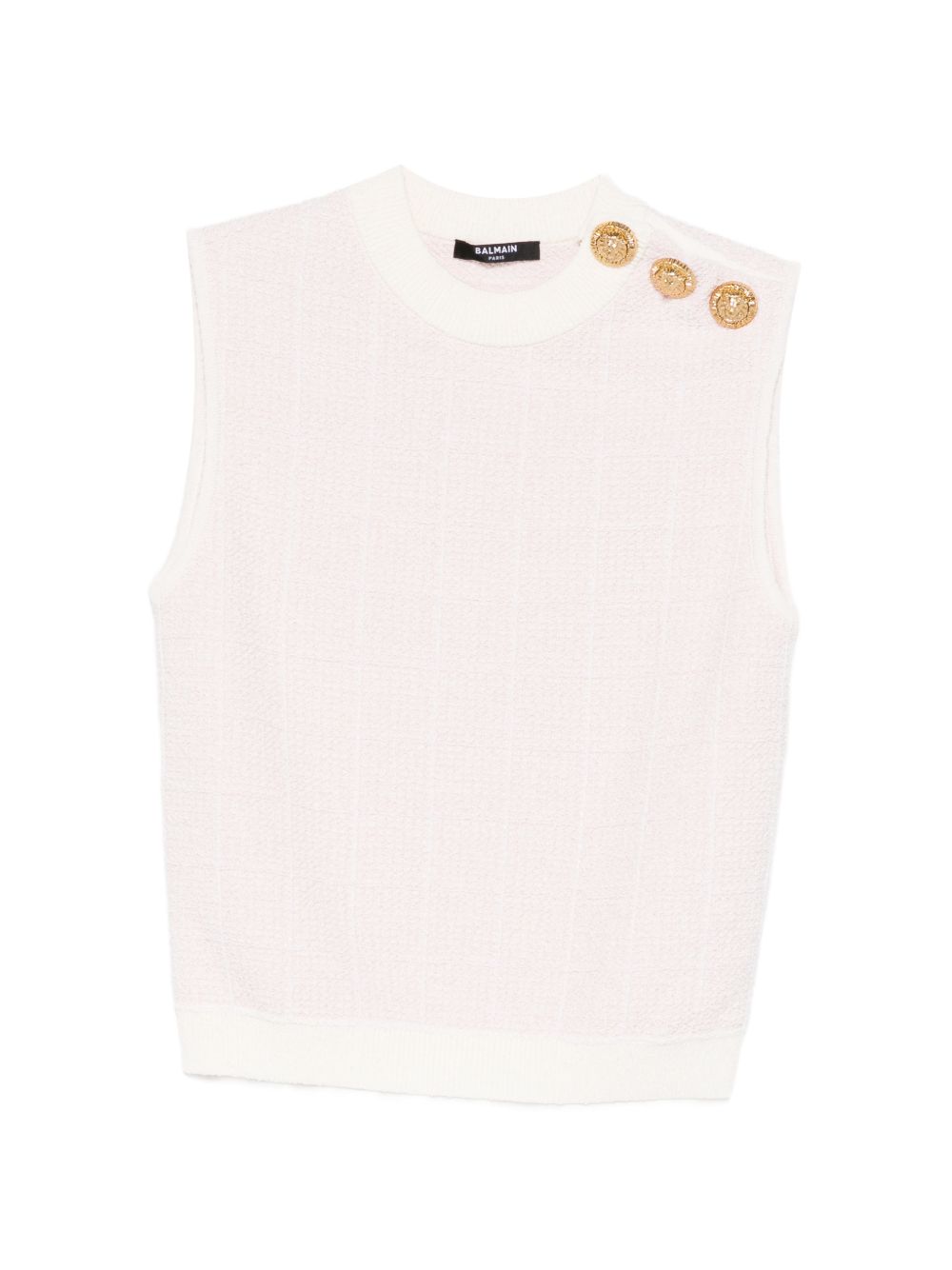 Balmain Women's Tweed Tank Top