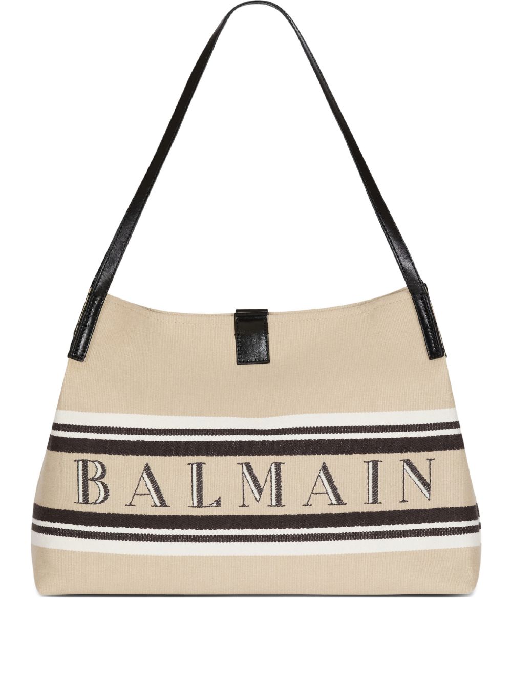 Balmain Women's Medium Release Shopper Bag In Canvas And Calfskin