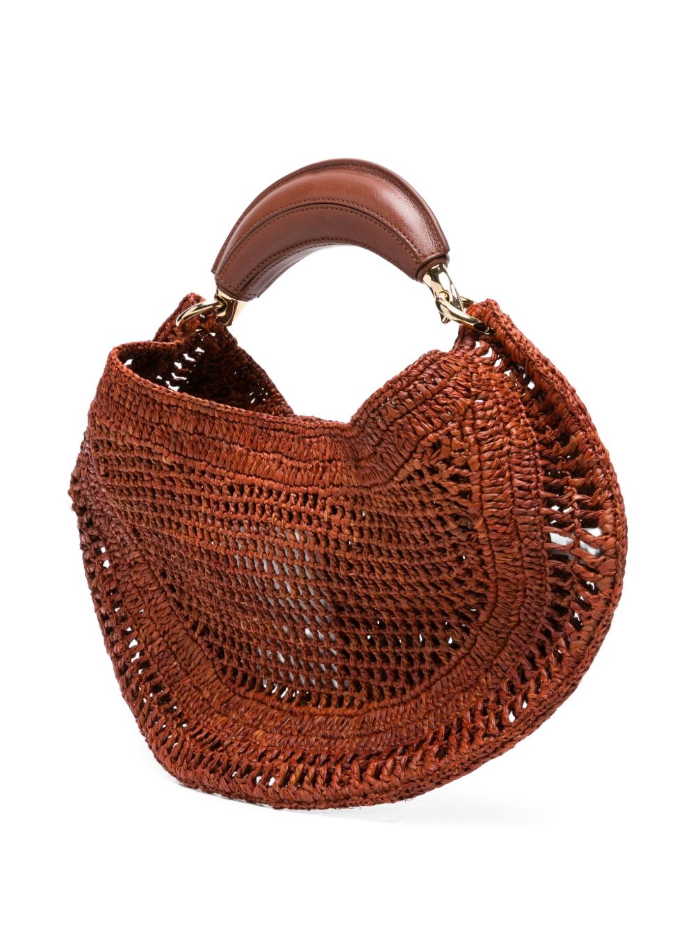 Chloã© Summer Banana Raffia Hobo Bag