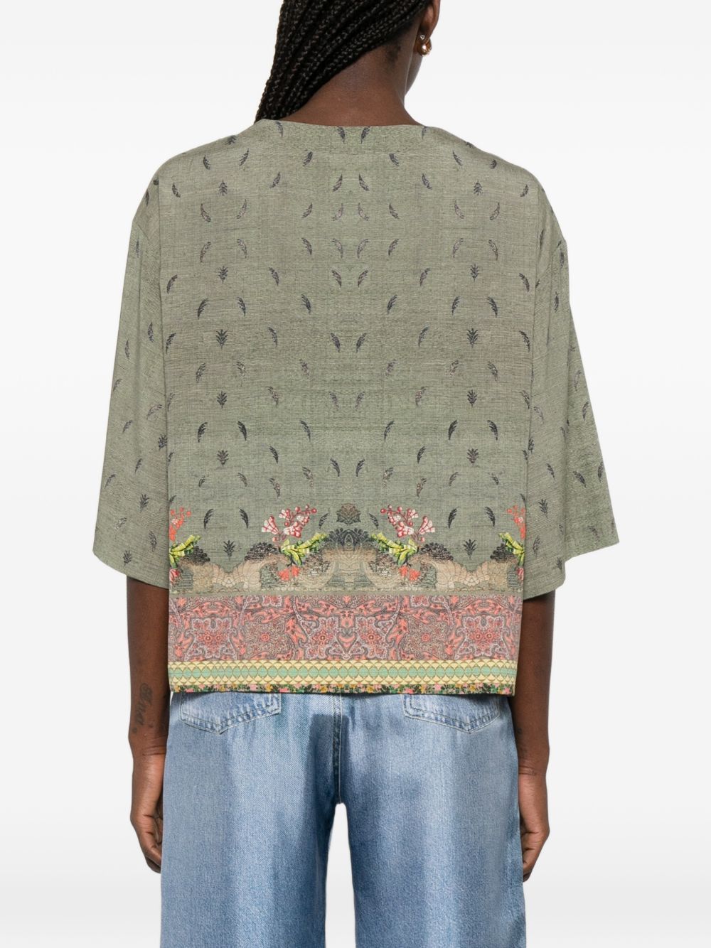 Pierre Louis Mascia Women's Printed Silk Blouse