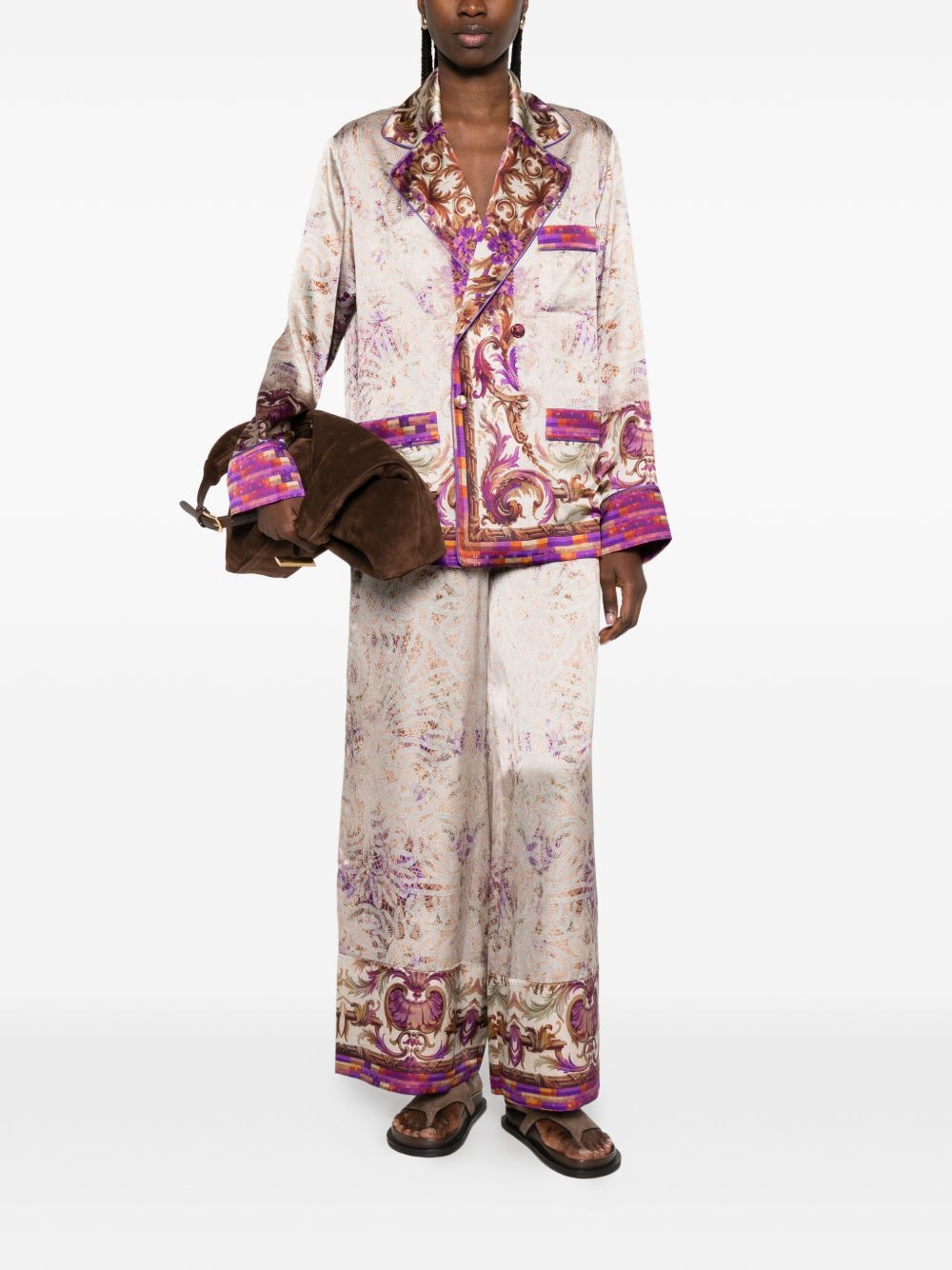 Pierre Louis Mascia Women's Printed Silk Jacket