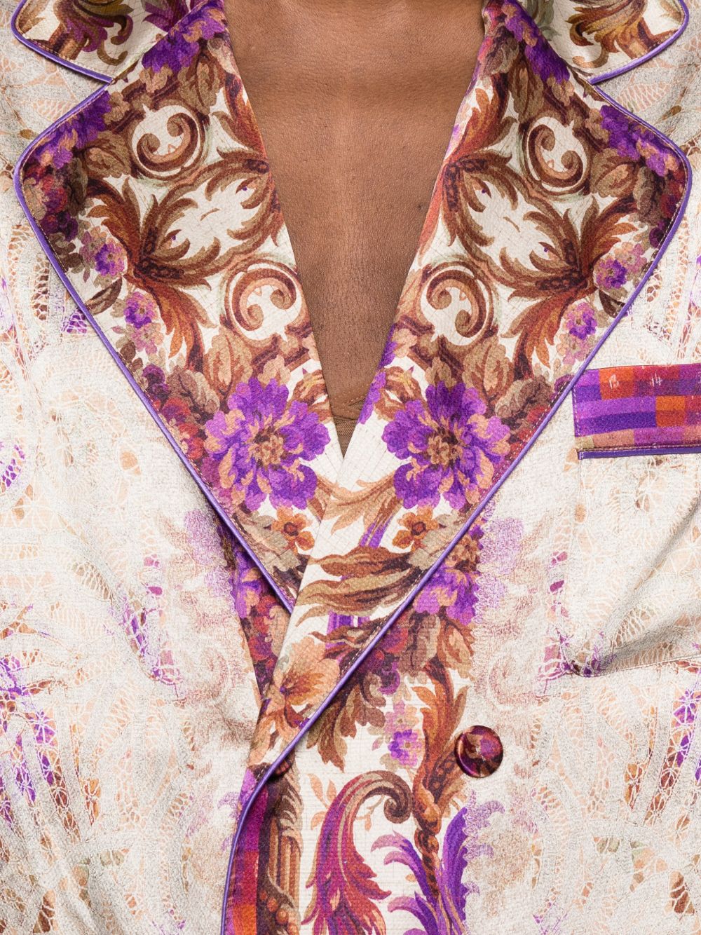 Pierre Louis Mascia Women's Printed Silk Jacket