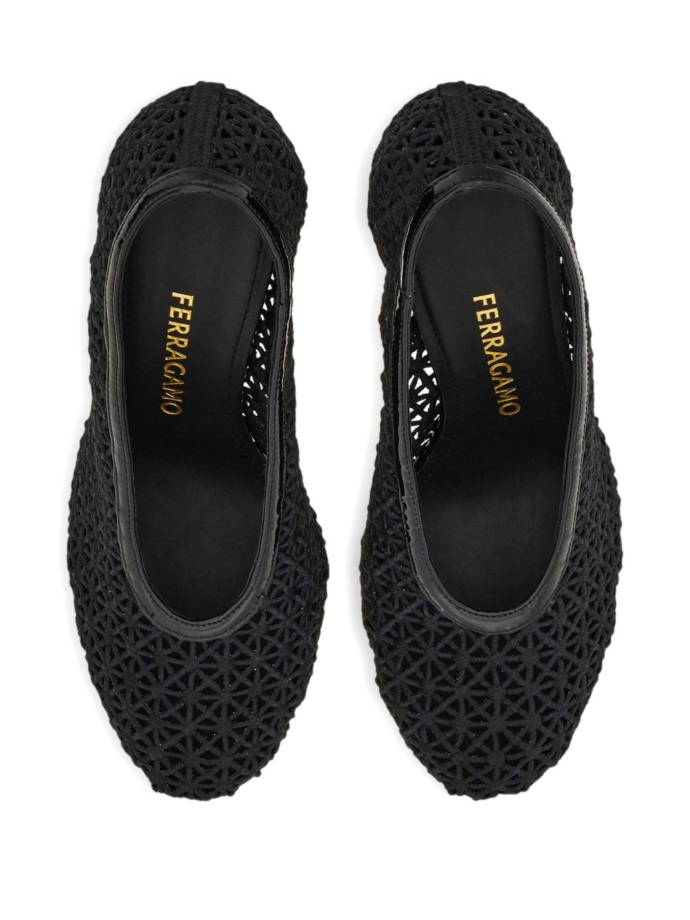 Ferragamo Women's 90Mm Macramé Pumps