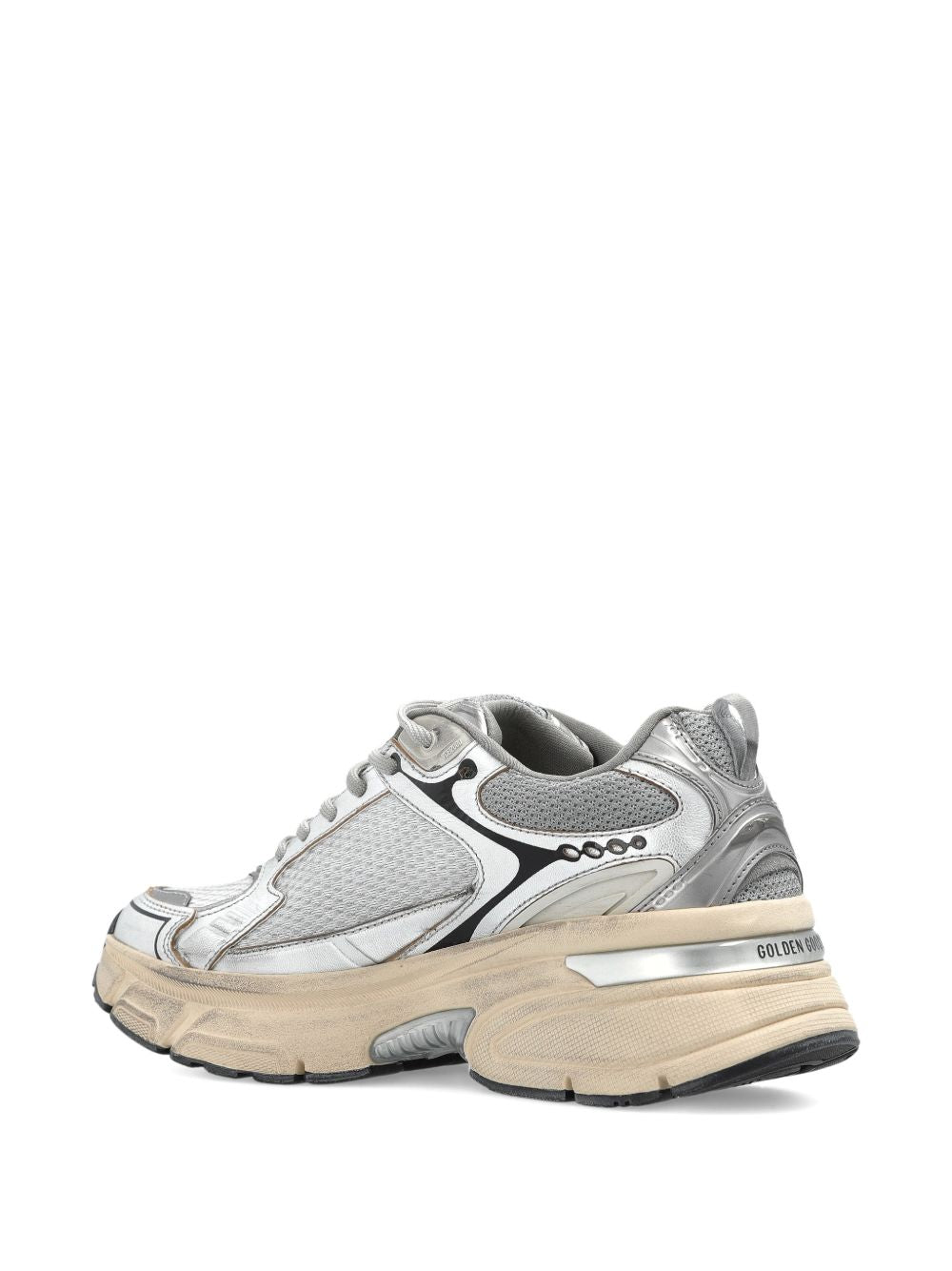 Golden Goose Women's Lightstar Men's In Grey Mesh Sneakers