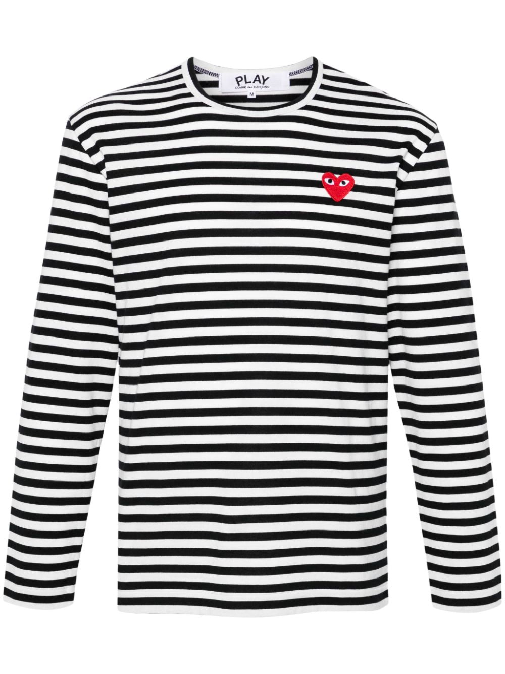 Comme Des Garã§Ons Striped Cotton T-Shirt