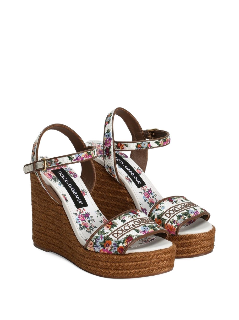 Dolce & Gabbana Women's Nappa Wedge With Thread Embroidery
