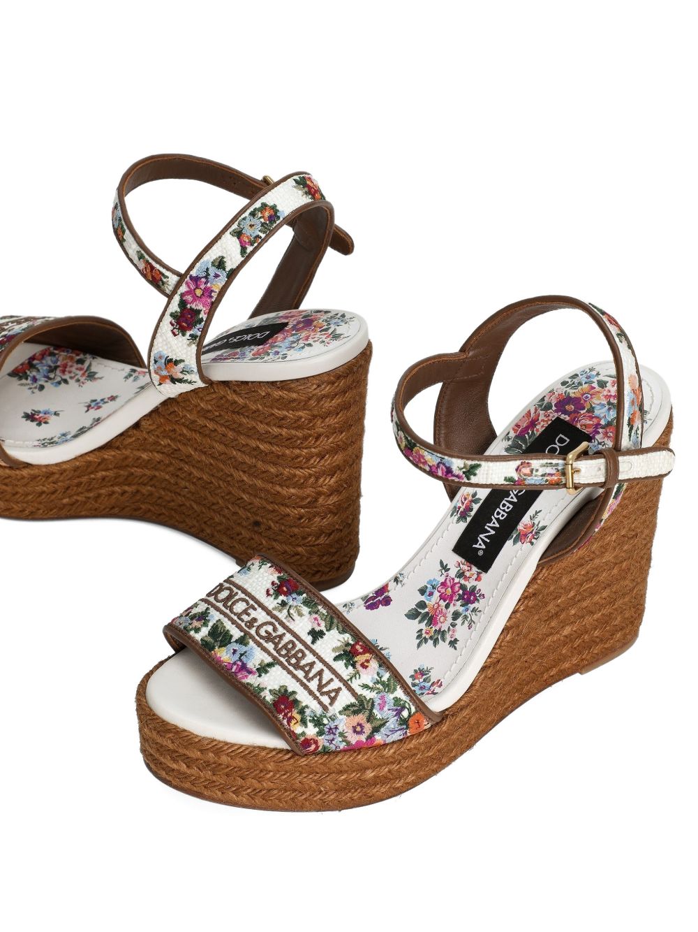 Dolce & Gabbana Women's Nappa Wedge With Thread Embroidery