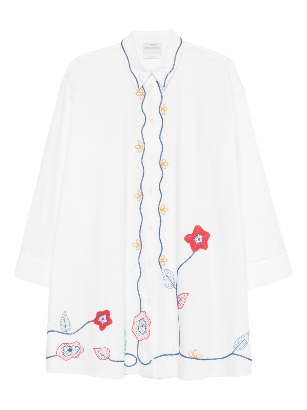 Forte Forte Women's Embroidered Cotton Shirt