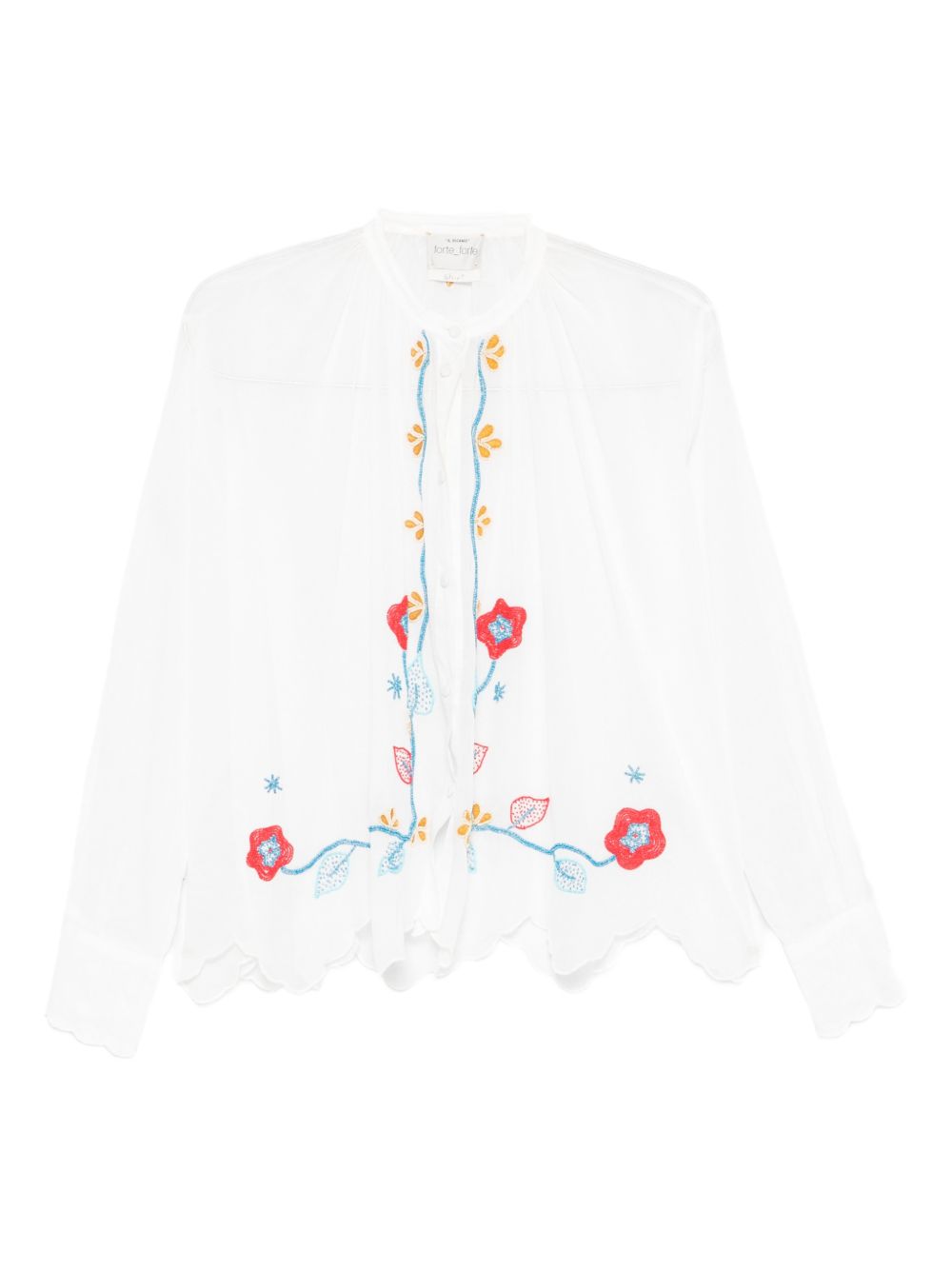 Forte Forte Women's Embroidered Cotton Shirt