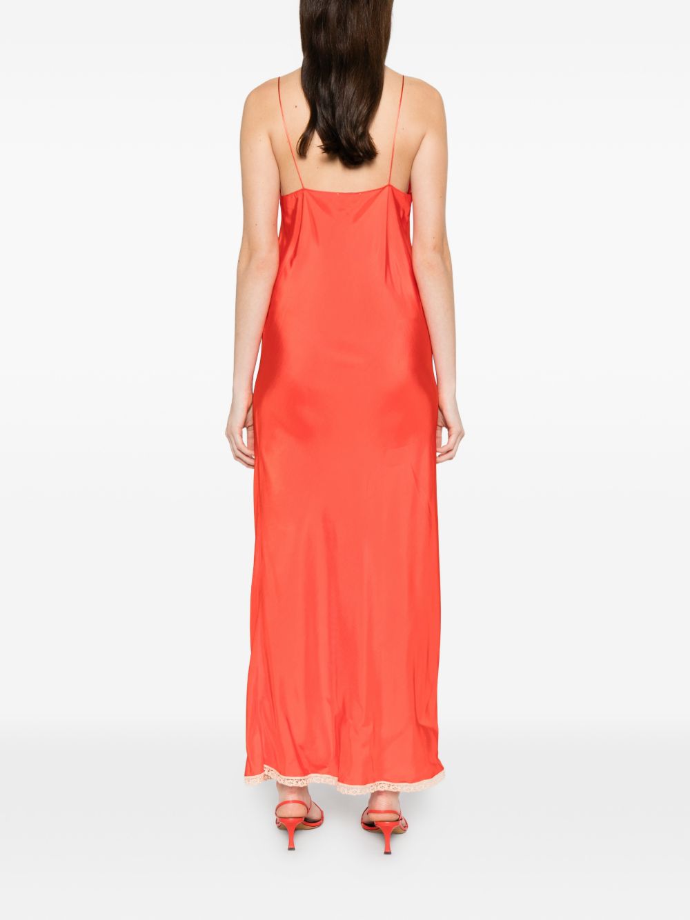 Forte Forte Women's V-Neck Thin Straps Long Slip Dress