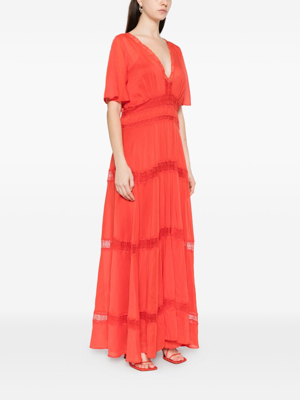 Forte Forte Women's V-Neck Cotton And Silk V-Necked Dress