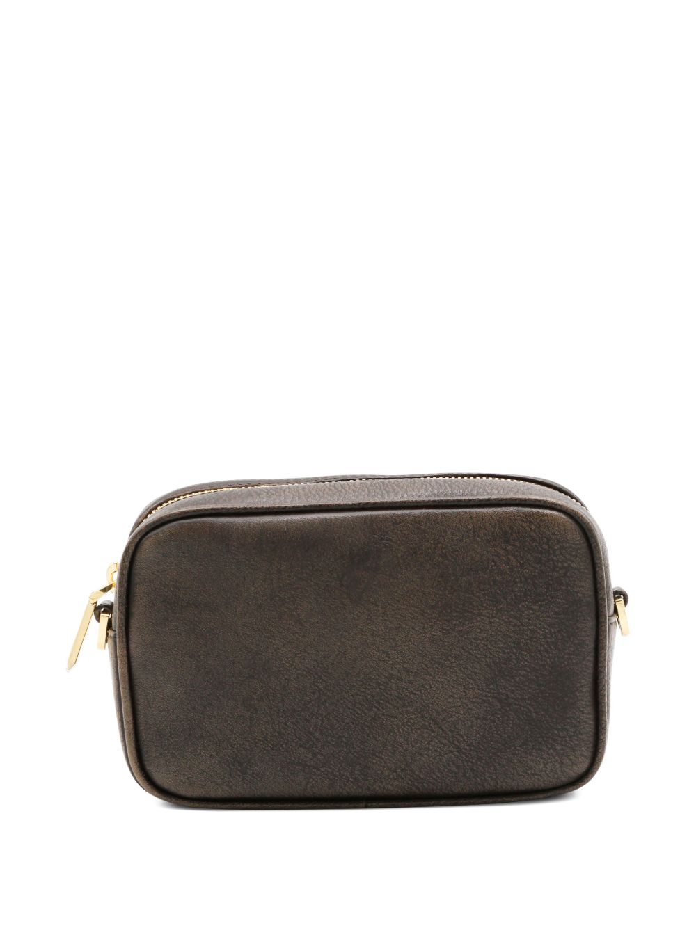 Golden Goose Women's Mini Star Bag In Distressed Dark-Brown Leather With Tone-On-Tone Star