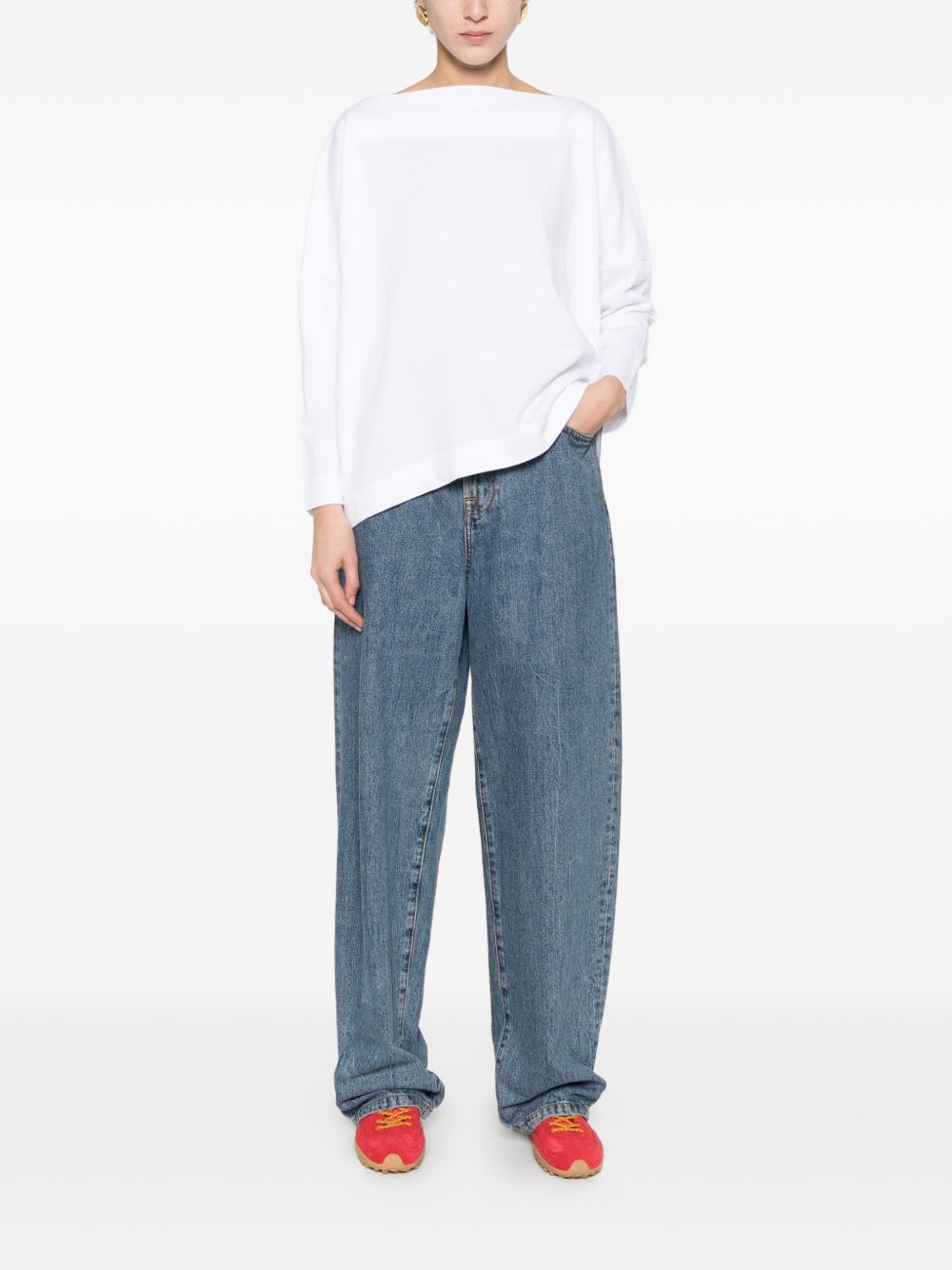 Daniela Gregis Women's Cotton Boat-Neck Sweater