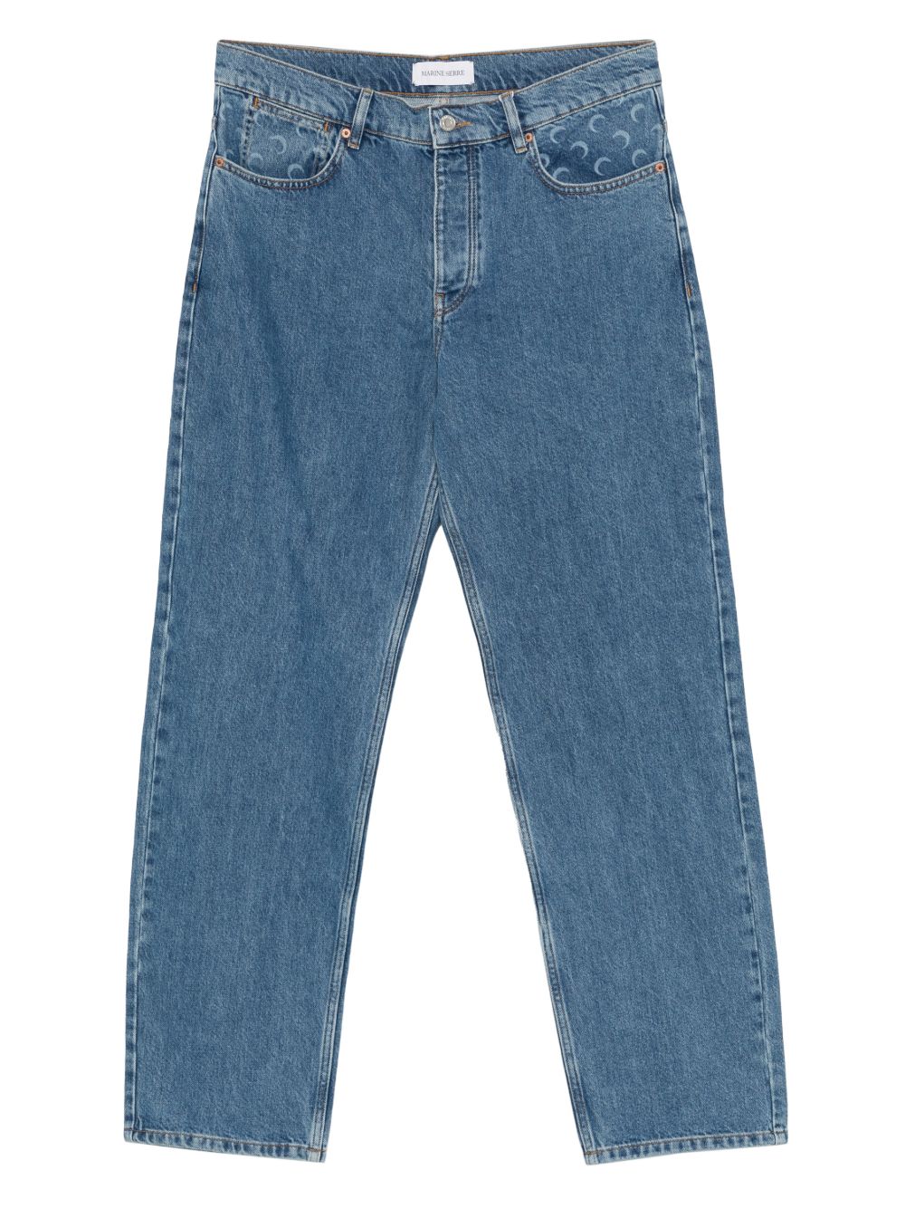 Marine Serre Men's Straight Leg Denim Jeans