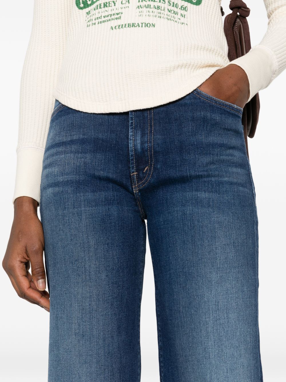 Mother Women's The Hustler Roller Sneak Denim Jeans